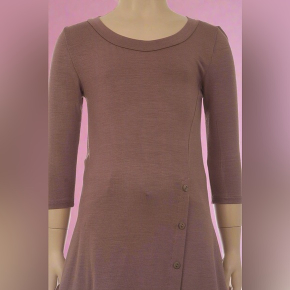 Small NEW Girls Brown High Low Boutique Dress or Long Tunic Top - Picture 3 of 7